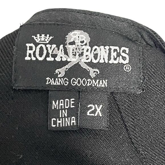 ROYAL BONES Pleated Chain Deco Mini Skirt 2X - Picture 5 of 8